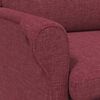 vidaXL fauteuil Rouge bordeaux 76 x 94 x 102 cm tissu