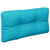 vidaXL Coussin de palette turquoise 70x40x12 cm tissu