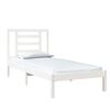 vidaXL Cadre de lit sans matelas blanc 75x190 cm bois massif