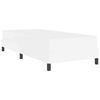 vidaXL Cadre de lit avec matelas Blanc pur 80 x 200 cm tissu