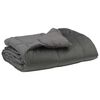vidaXL Duvet d'&eacute;t&eacute; simple Matelass&eacute; Gris clair 220 x 260 cm Microfibre