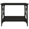 vidaXL Table d'appoint Noir 55x38x45 cm Bois d'ingénierie