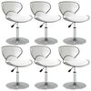 vidaXL Chaises &agrave; manger lot de 6 blanc similicuir