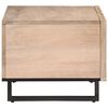 vidaXL Table basse blanc 80x51x40 cm bois de manguier massif