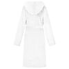 vidaXL Peignoir avec capuche Blanc xxl Flanelle