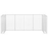 vidaXL Mur en gabion pour poubelles Acier galvanisé 320x100x120 cm