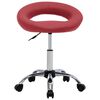 vidaXL Chaise pivotante &agrave; d&icirc;ner Rouge bordeaux Similicuir