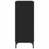 vidaXL Buffet avec tiroir Noir 79,5 x 33 x 82 cm Bois d'ing&eacute;nierie