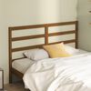 vidaXL T&ecirc;te de lit Marron miel 126x4x100 cm Bois massif de pin