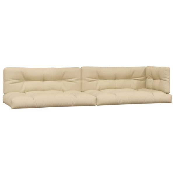 vidaXL Salon palette de jardin avec coussins 6pcs bois d'acacia massif
