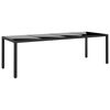vidaXL Ensemble &agrave; d&icirc;ner de jardin 11 pcs R&eacute;sine tress&eacute;e Noir