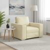 vidaXL Canap&eacute; Cr&egrave;me 99 x 78 x 84 cm tissu