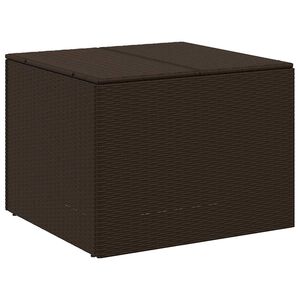 vidaXL Bo&icirc;te de rangement de jardin marron 291L r&eacute;sine tress&eacute;e