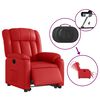 vidaXL Fauteuil inclinable &eacute;lectrique rouge similicuir