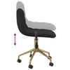 vidaXL Chaises pivotantes &agrave; manger lot de 2 noir velours