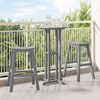vidaXL Ensemble de bar de jardin 3 pcs Gris clair HDPE