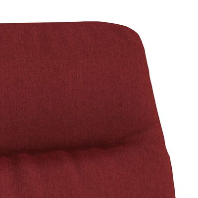 vidaXL Chaise de relaxation Rouge bordeaux Tissu