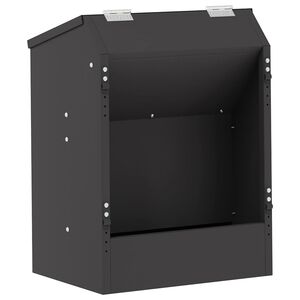 vidaXL Distributeur pour lapins Noir 33,5 x 25,5 x 45,5 cm 3 kg