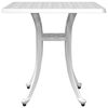 vidaXL Table de jardin blanc 53x53x53 cm aluminium coulé