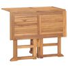 vidaXL Ensemble &agrave; manger d'ext&eacute;rieur pliable 5 pcs Bois solide de teck
