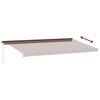 vidaXL Auvent manuel r&eacute;tractable marron 600x350 cm