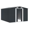 vidaXL Abri de jardin 257x298x178 cm M&eacute;tal Anthracite
