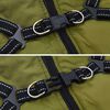 vidaXL Manteau pour chien Vert arm&eacute;e S Fleece et Polyester