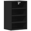 vidaXL Armoire suspendue "Riga" Noir 40 x 29,5 x 60 cm Bois d'ing&eacute;nierie