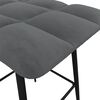vidaXL Tabouret de bar Gris fonc&eacute; Velours