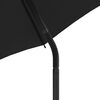 vidaXL Canap&eacute; de jardin 2 places avec parasol et tabourets noir rotin