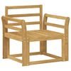 vidaXL Ensemble de canap&eacute;s d'ext&eacute;rieur Bois d'Acacia Massif Blanc