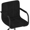 vidaXL Chaises pivotantes &agrave; manger lot de 6 noir velours