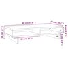 vidaXL Support de moniteur Marron miel 60x27x14 cm Bois de pin solide