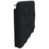 vidaXL Coussin de t&ecirc;te de lit noir 80 cm tissu
