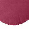 vidaXL Coussins de si&egrave;ge 2 pcs Bordeaux &Oslash; 80 x 29 cm Velours