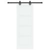 vidaXL Porte coulissante ORKDAL Blanc 73,5 x 198,5 cm Pin massif