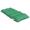 vidaXL Coussins de chaise &agrave; dossier bas lot de 2 vert tissu oxford
