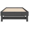 vidaXL Lit coulissant sans matelas gris 2x(100x200) cm