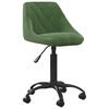 vidaXL Chaise de bureau Vert fonc&eacute; Velours