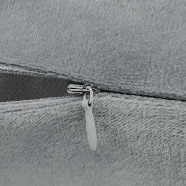 vidaXL Housses de coussin 4 pcs Tissu 40x40 cm Gris