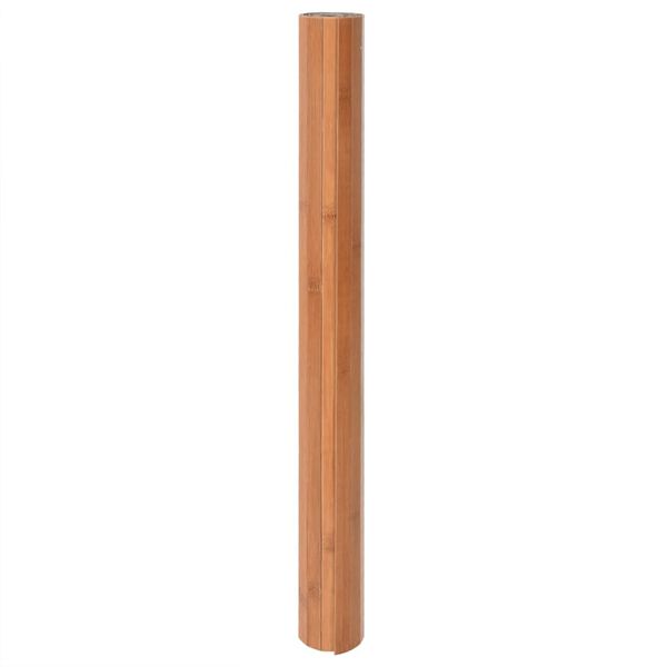 vidaXL Tapis rectangulaire naturel 80x300 cm bambou