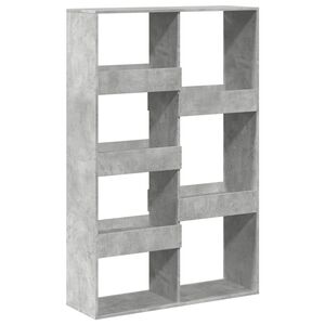 vidaXL Biblioth&egrave;que gris b&eacute;ton 100x33x155,5 cm bois d'ing&eacute;nierie