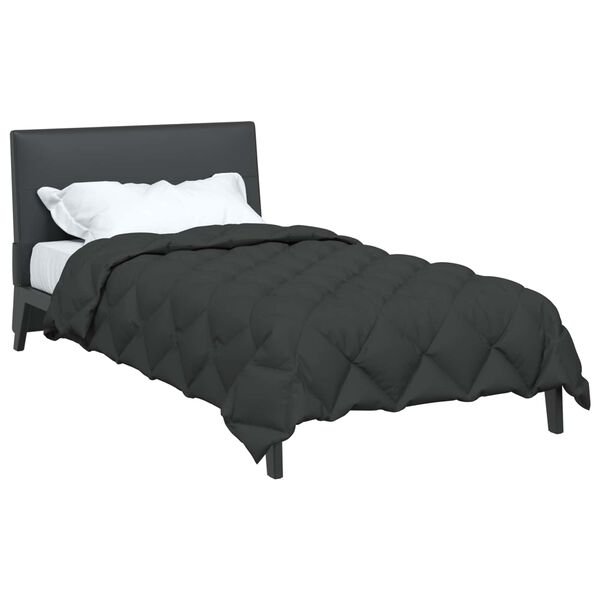 vidaXL Duvet d'hiver Anthracite 200 x 135 cm Microfibre