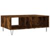 vidaXL Table basse ch&ecirc;ne fum&eacute; 90x60x35 cm bois d'ing&eacute;nierie