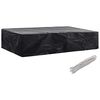 vidaXL Housse de chaise de jardin 8 &oelig;illets 218 x 77 x 55 cm