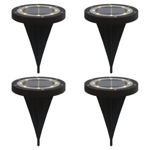 vidaXL Lampes solaires de sol et piquets de sol ext&eacute;rieur 4 pcs