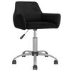 vidaXL Chaises pivotantes &agrave; manger lot de 2 Noir Velours
