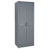 vidaXL Armoire de rangement de jardin gris 65x45x172 cm PP rotin