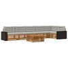 vidaXL Ensemble de canap&eacute;s d'ext&eacute;rieur 7 pcs Naturel et gris clair