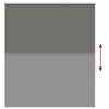 vidaXL Store enrouleur occultant largeur du tissu 121,6 cm polyester